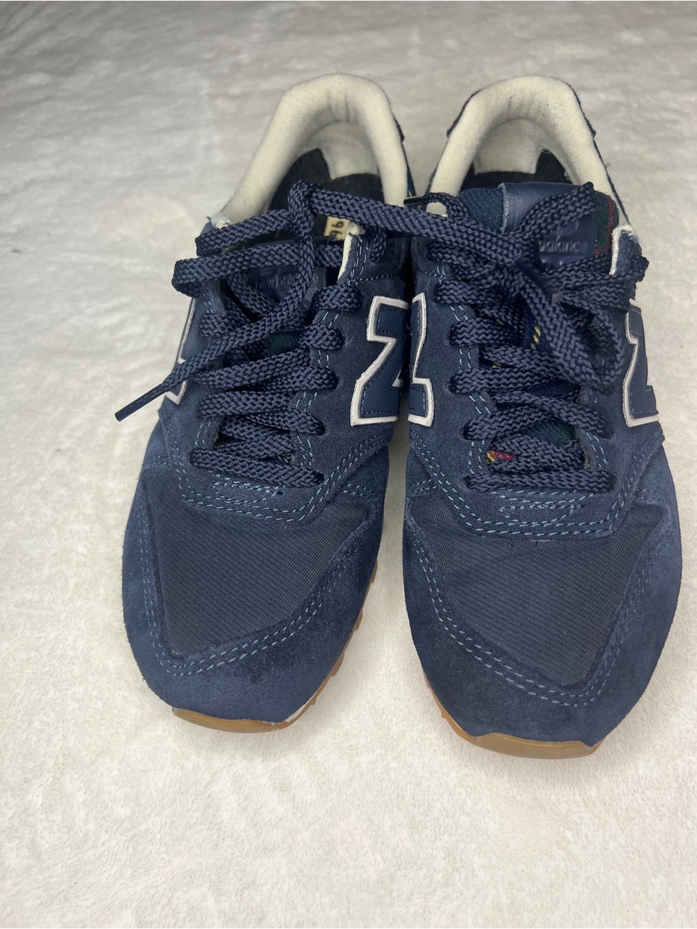 New Balance women’s Navy Blue Suede sneakers
